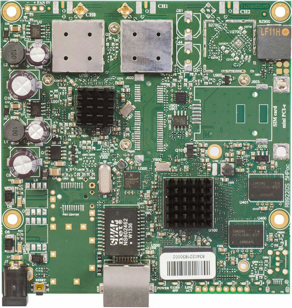 Mikrotik RB911G-5HPacD Internal Power over Ethernet (PoE) Green