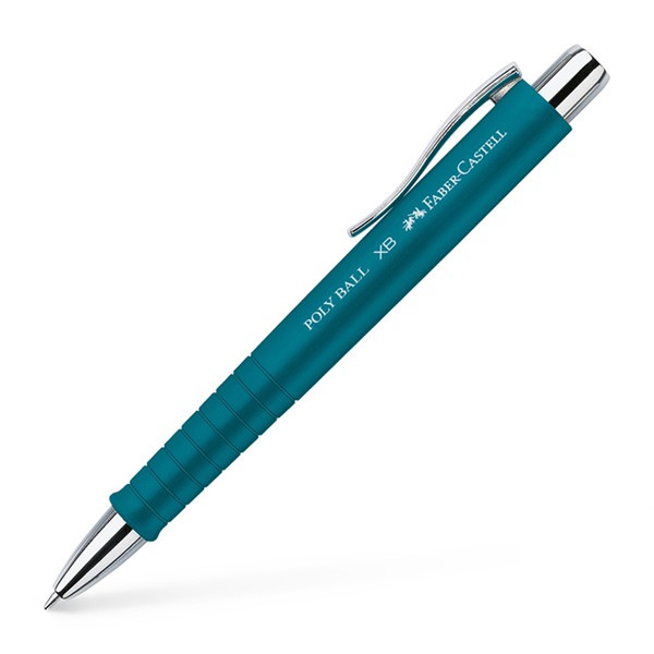 Faber-Castell Poly Ball XB Clip-on retractable ballpoint pen Синий 1шт