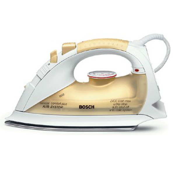 Bosch Sensixx Gold Plus TDA8366 Steam iron Золотой, Белый