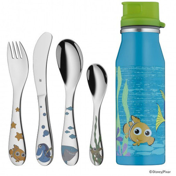 WMF Child's set 5-pcs. Nemo Toddler cutlery set Blue,Green,Silver,Yellow