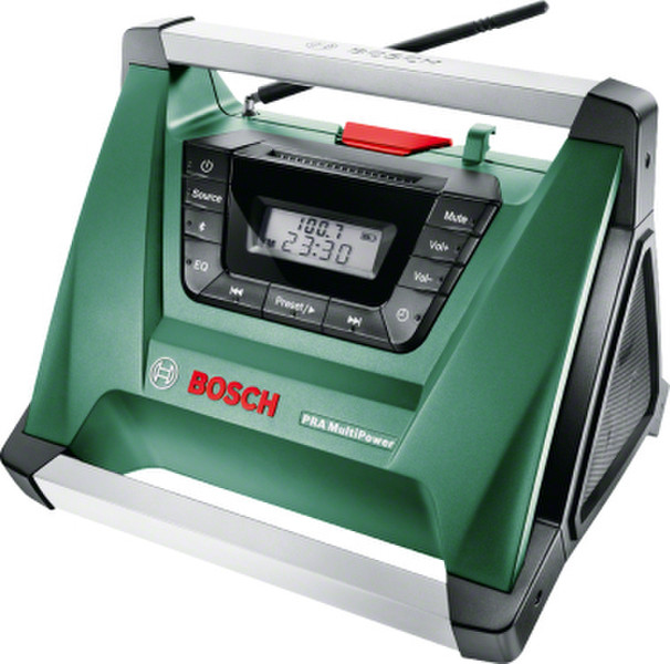 Bosch PRA MultiPower Портативный Черный, Зеленый, Нержавеющая сталь радиоприемник