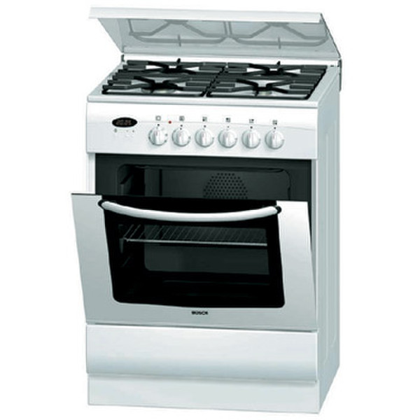 Bosch HSV 432 A gas-elektro fornuis Отдельностоящий Gas hob Белый