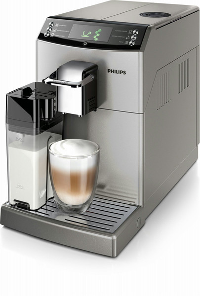 Philips 4000 series HD8847/11 Отдельностоящий Автоматическая Машина для эспрессо 1.8л 15чашек Cеребряный кофеварка