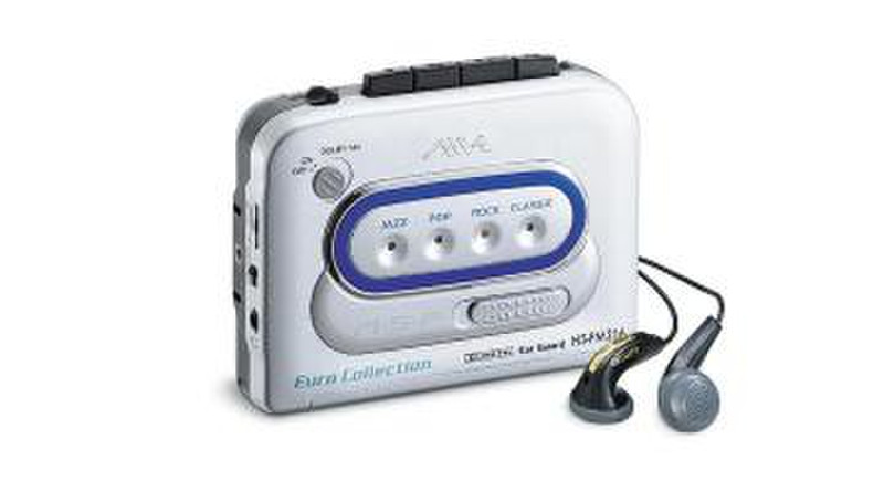 Aiwa HS-PM216 personal stereo with anti-rolling mechanism Белый кассетный плеер