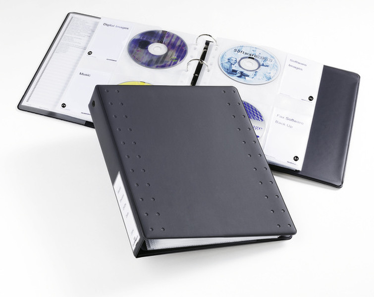 Durable CD INDEX A4 Binder case 60Disks Dunkelgrau