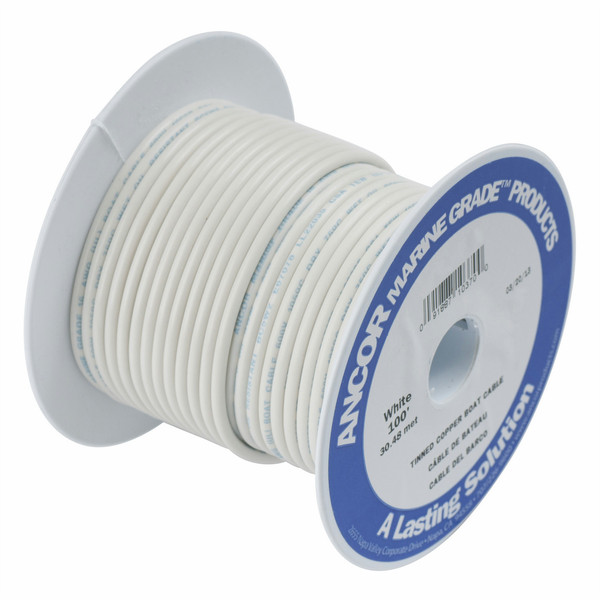 Ancor 500ft, 16AWG 152400мм Белый electrical wire