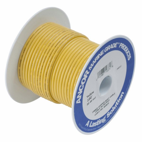 Ancor 500ft, 14AWG 152400мм Желтый electrical wire