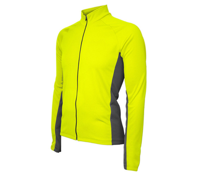 Bicycle Dealer Imports Jersey Whistler Long Sleeve, XL Jacket XL Charcoal,Yellow