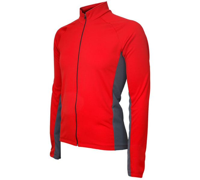 Bicycle Dealer Imports Jersey Whistler Long Sleeve, L Jacket L Charcoal,Red
