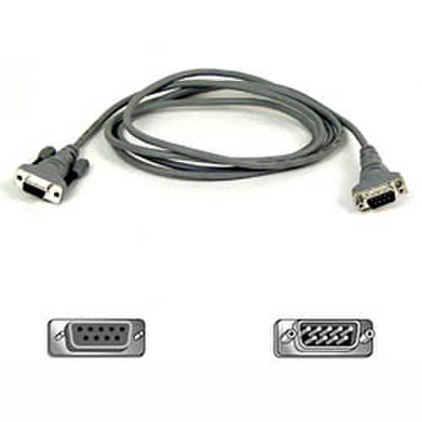 Belkin Pro Series DB9 Serial Extension Cable - 1.8m 1.8m Tastatur/Video/Maus (KVM)-Kabel