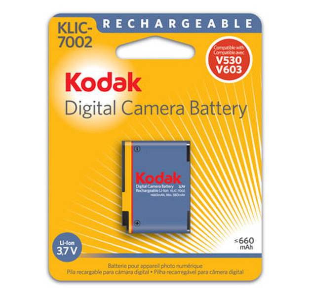 Kodak KLIC-7002 Lithium-Ion (Li-Ion) 660mAh 3.7V Wiederaufladbare Batterie