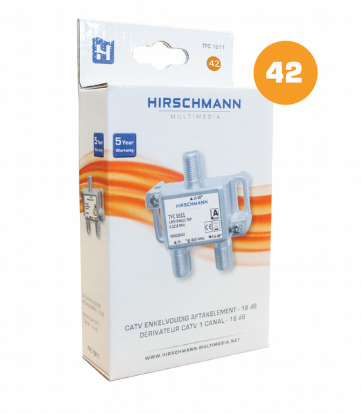 Hirschmann TFC 1611 Cable combiner Metallisch