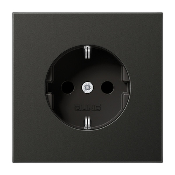 JUNG AL 1520 AN Type F (Schuko) Black outlet box