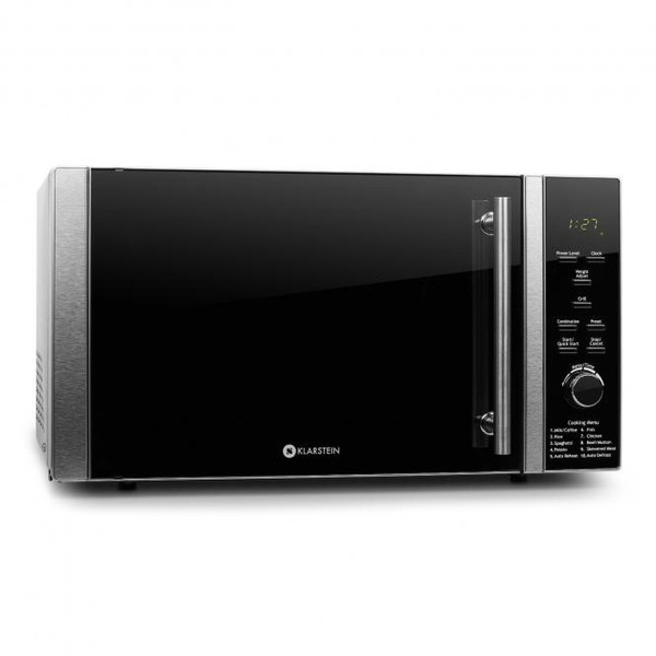 Klarstein 10012350 Countertop 28L 900W Black,Stainless steel microwave