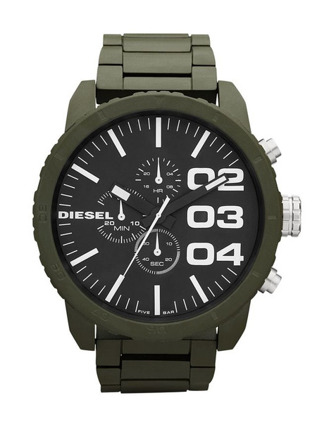 DIESEL (public) DZ4251 Браслет Мужской Зеленый, Металлический наручные часы