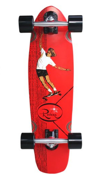 Riviera Skateboards Peechee Foam Top Skateboard (klassisch) Rot