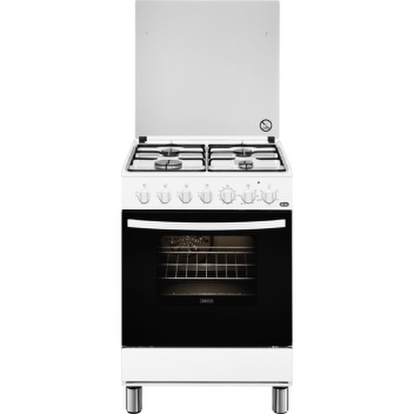 Zoppas PCK65201WA Freestanding Gas hob A White cooker