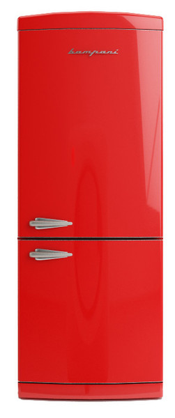 Bompani BOCB740/R Отдельностоящий 285л 97л A+ Красный холодильник с морозильной камерой