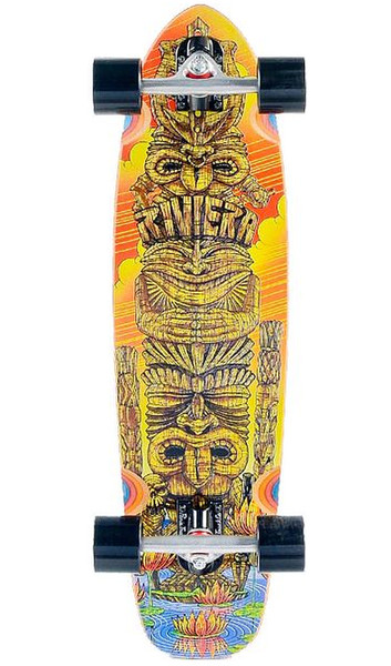 Riviera Skateboards Tiki Totem Skateboard (klassisch) Gelb