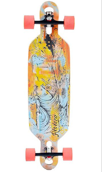Riviera Skateboards Mini Wave Flex Drop Thru Longboard Multicolour