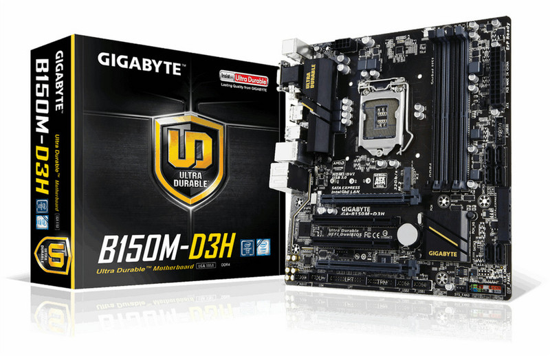 Gigabyte GA-B150M-D3H Intel® B150 Express Chipset LGA1151 Micro ATX motherboard