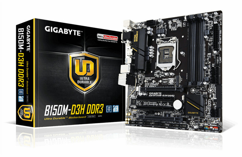 Gigabyte GA-B150M-D3H DDR3 Intel® B150 Express Chipset LGA1151 Micro ATX motherboard
