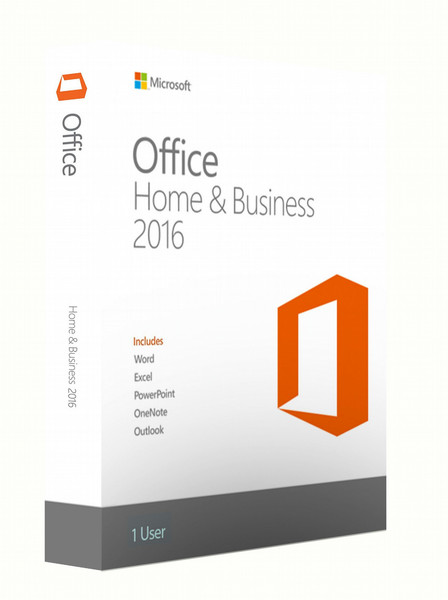 Microsoft Office Home & Business 2016 Full 1user(s) FIN