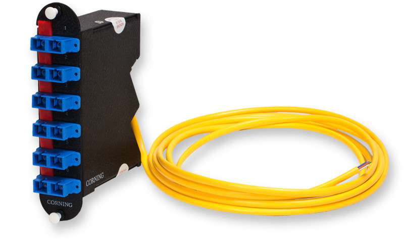 Accu-Tech CCH-RM12-E4-P03SH LC 1pc(s) Black,Turquoise fiber optic adapter