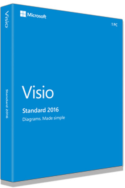 Microsoft Visio Standard 2016, 1u