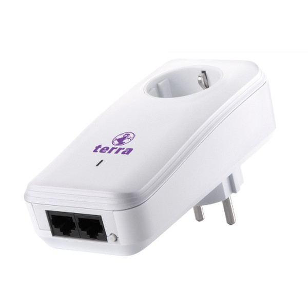 Wortmann AG 9349 500Mbit/s Eingebauter Ethernet-Anschluss Weiß 1Stück(e) PowerLine Netzwerkadapter