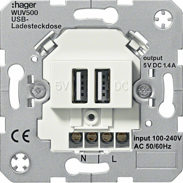 Hager WUV500 electrical socket coupler