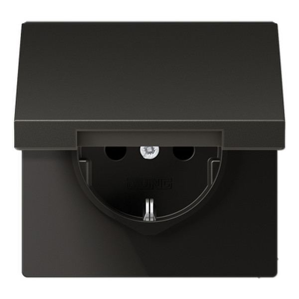 JUNG AL 1520 KIKL AN Type F (Schuko) Black outlet box