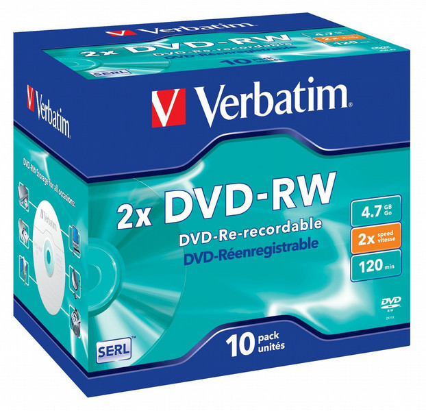 Verbatim DVD-RW Matt Silver 2x