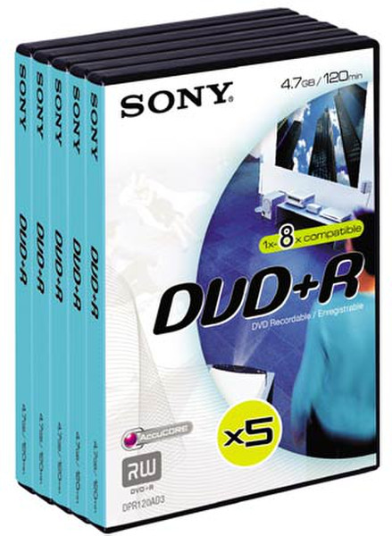 Sony 5DPR120AVD 4.7GB blank DVD