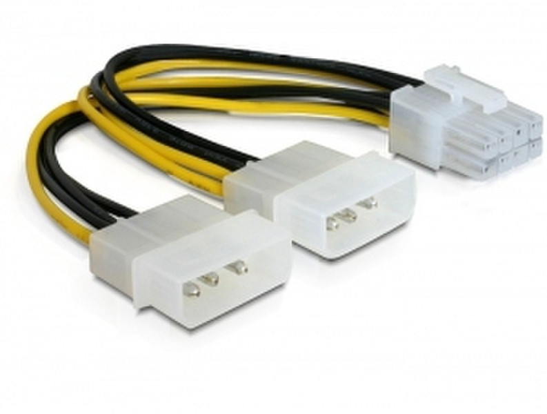 DeLOCK PCI Express power 0.30m Mehrfarben Stromkabel