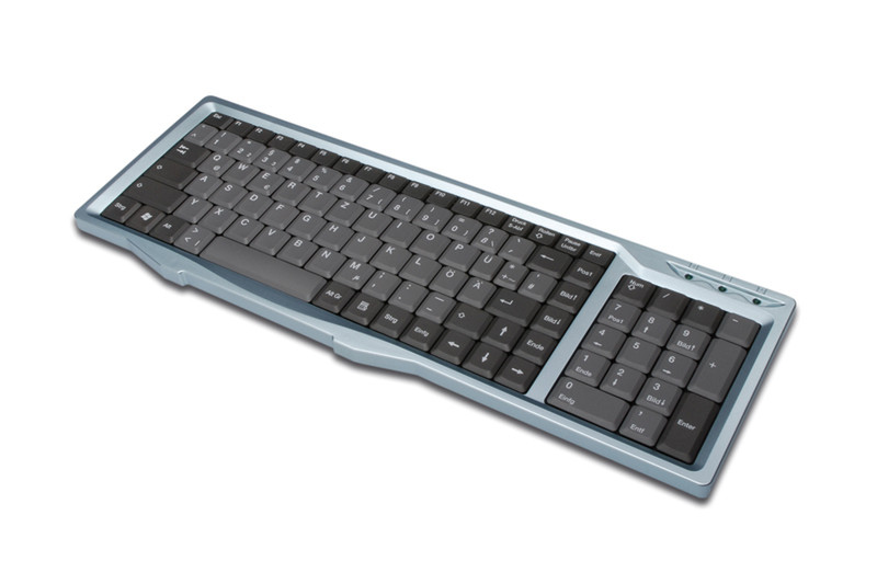 Digitus Keyboard DE USB QWERTZ Синий клавиатура