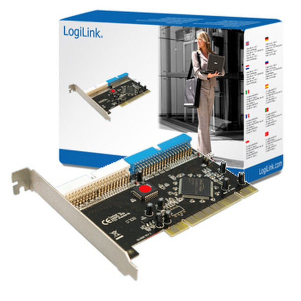 LogiLink PCI Raid Controller IDE ATA-133 Schnittstellenkarte/Adapter