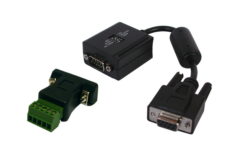 EXSYS EX-47900IS RS-232 RS-422/485 Black cable interface/gender adapter