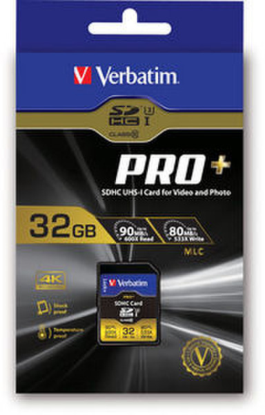 Verbatim SDHC 32GB 32ГБ SDHC UHS Class 10 карта памяти