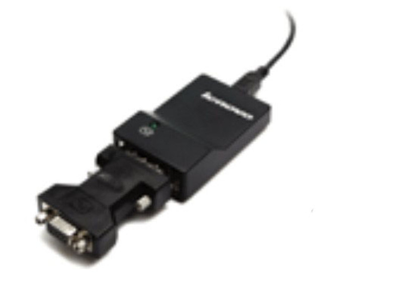 Lenovo USB-to-DVI Monitor Adapter USB 2.0 DVI Schwarz Kabelschnittstellen-/adapter