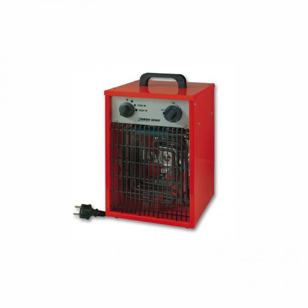 Euromac EK3001 Пол 3000Вт Черный, Красный Радиатор/вентилятор