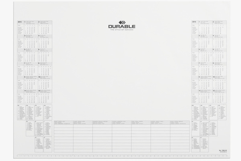 Durable 7292-02 calendar