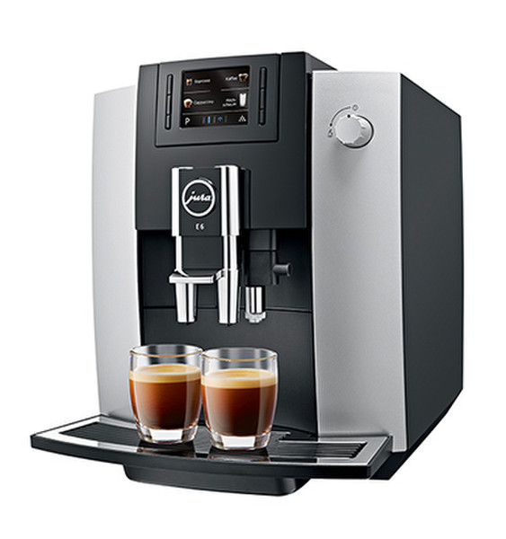 Jura E6 Espresso machine 1.9л Черный, Cеребряный