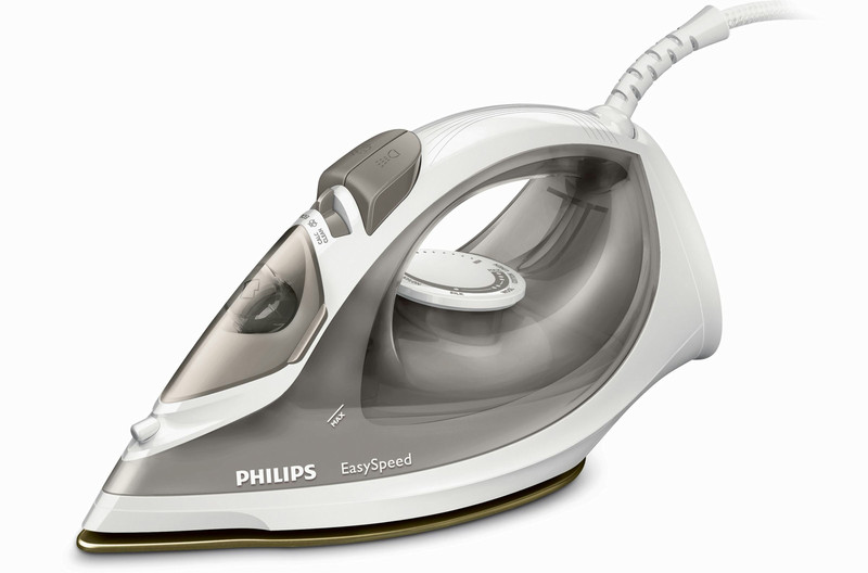 Philips EasySpeed GC1029/98 Steam iron Ceramic soleplate 1600W Grey,White iron