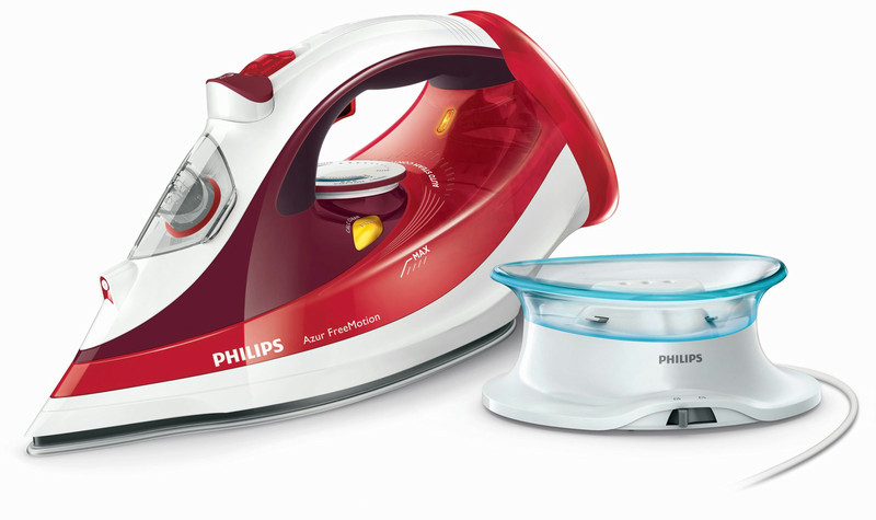 Philips FreeMotion GC4595/40 Dry & Steam iron T-ionicGlide soleplate 2600W Red,White iron