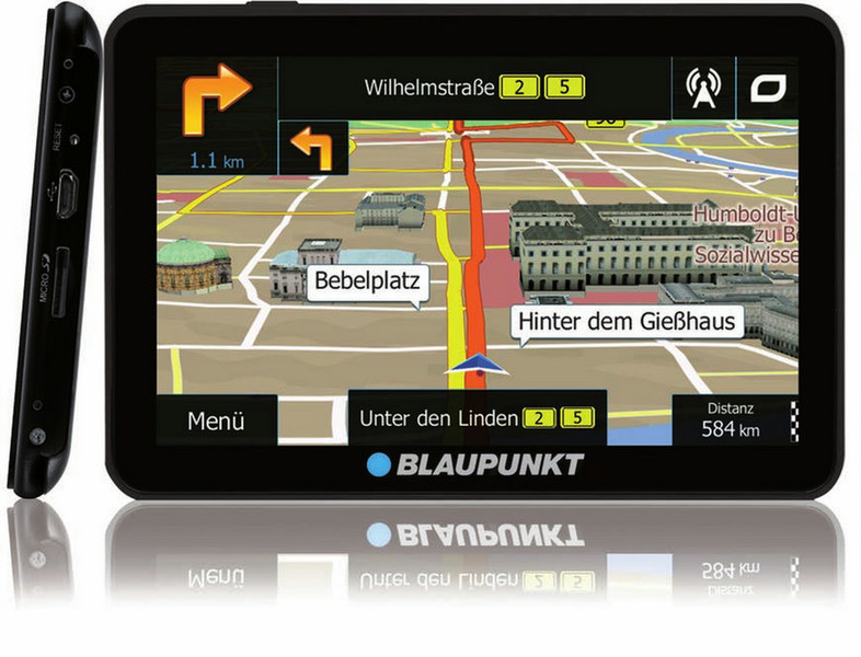 Blaupunkt TravelPilot 54 CE LMU Fixed 5" Touchscreen 153g Black
