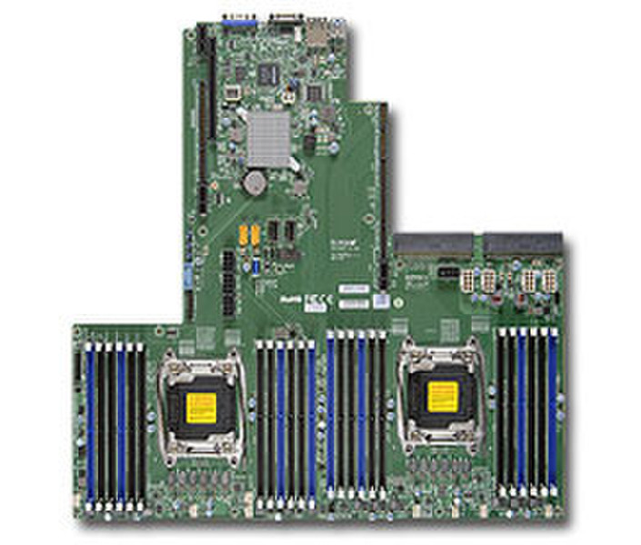 Supermicro X10DRU-i+ Intel C612 Socket R (LGA 2011) материнская плата для сервера/рабочей станции