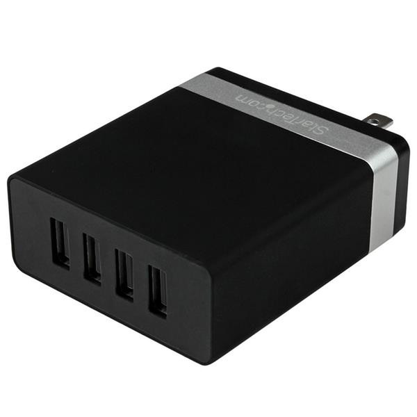 StarTech.com 4-Port USB Wall Charger - 36W/7.2A - Black