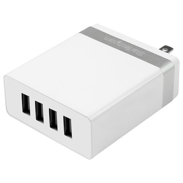 StarTech.com 4-Port USB Wall Charger - 36W/7.2A - White
