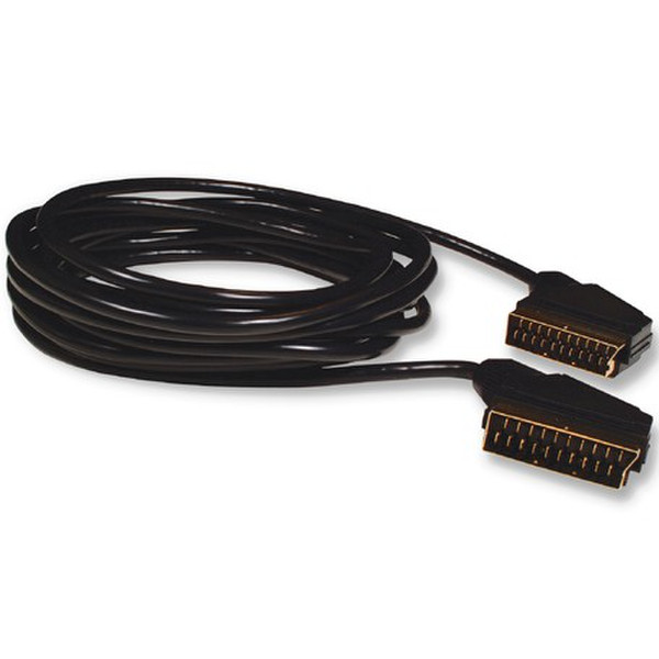 Belkin Scart to Scart Cable (21 pin) - 5m 5m Schwarz SCART-Kabel
